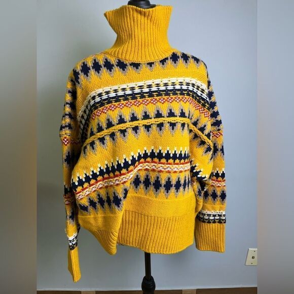 RAG & BONEWomens Long Sleeve Turtle Neck Sweater NWT Size L - Picture 2 of 12